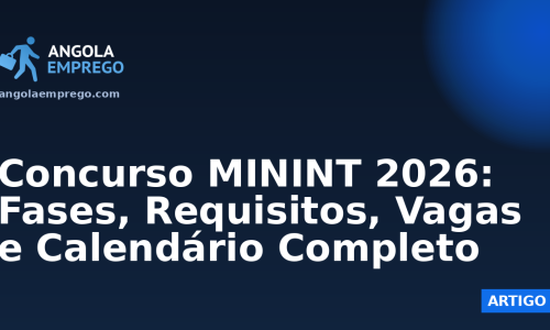 Concurso MININT 2026: Fases, Requisitos, Vagas e Calendário Completo