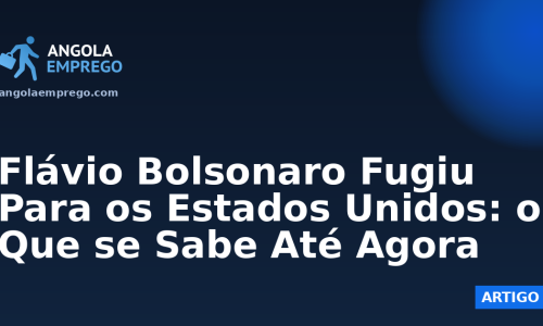 Flávio Bolsonaro Fugiu Para os Estados Unidos: o Que se Sabe Até Agora
